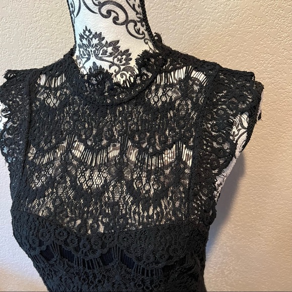Free People Intimately NWT Daydream Lace Open Back Mini Dress - Picture 4 of 11